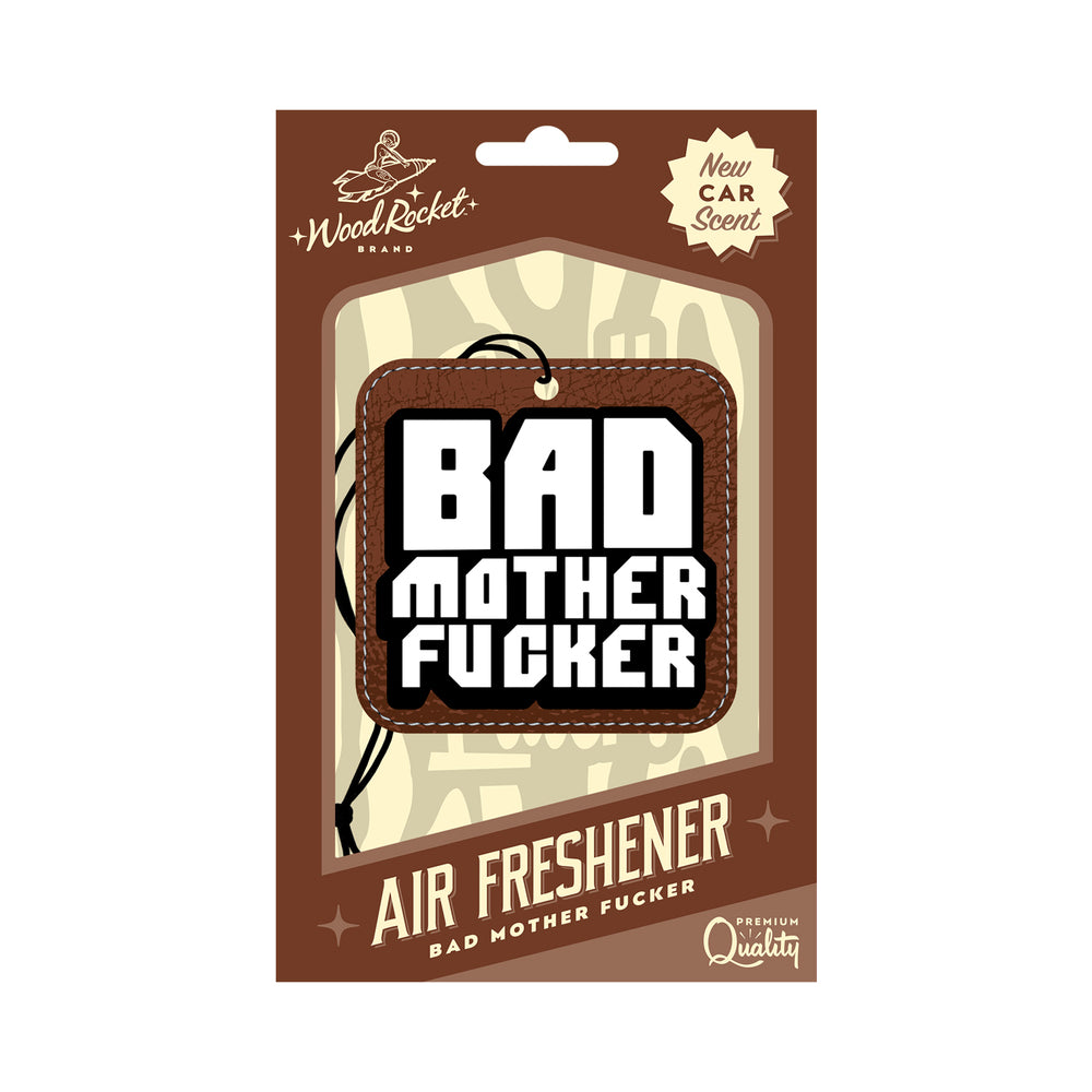 Wood Rocket Air Freshener Bad Mother Fucker - Headshop.com