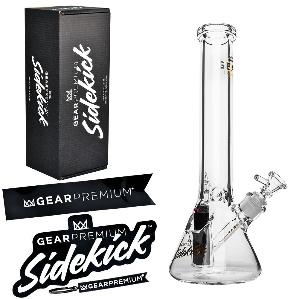 Gear Premium Sidekick Glass Beaker Water Pipe | 15" | 14mm F - Headshop.com