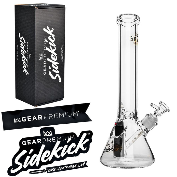 Gear Premium Sidekick Glass Beaker Water Pipe | 15" | 14mm F - Headshop.com