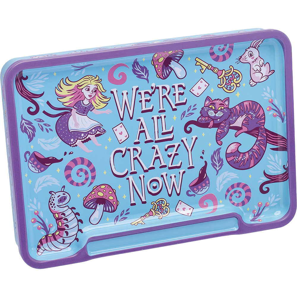Fujima Trippy Alice Rolling Tray Stash Box | 8"x5.75" | Asst | 6pc Display - Headshop.com