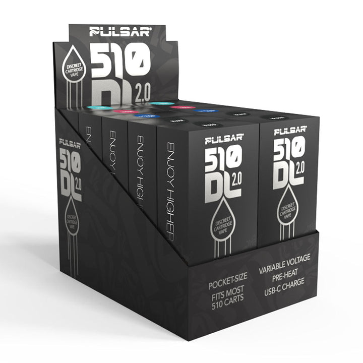 Pulsar 510 DL 2.0 Auto-Draw VV Vape Bar -650mAh / Assorted - 10pc Display - Headshop.com