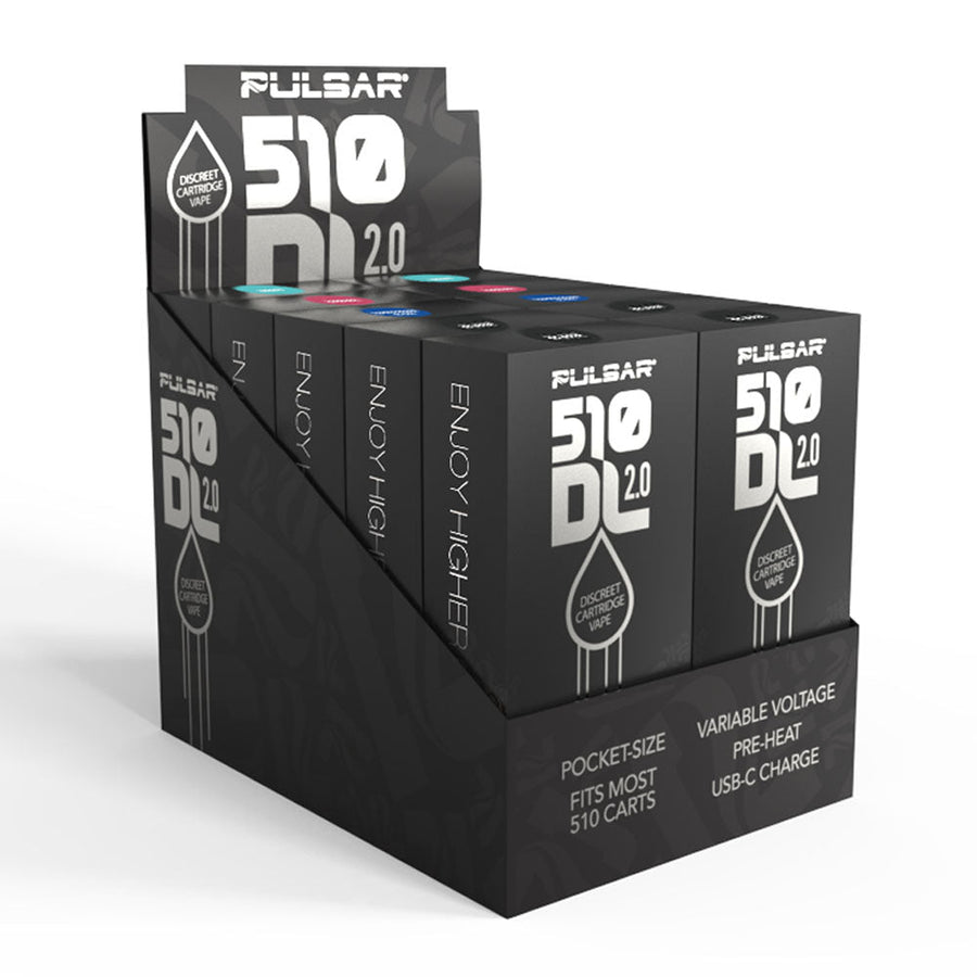 Pulsar 510 DL 2.0 Auto-Draw VV Vape Bar -650mAh / Assorted - 10pc Display - Headshop.com