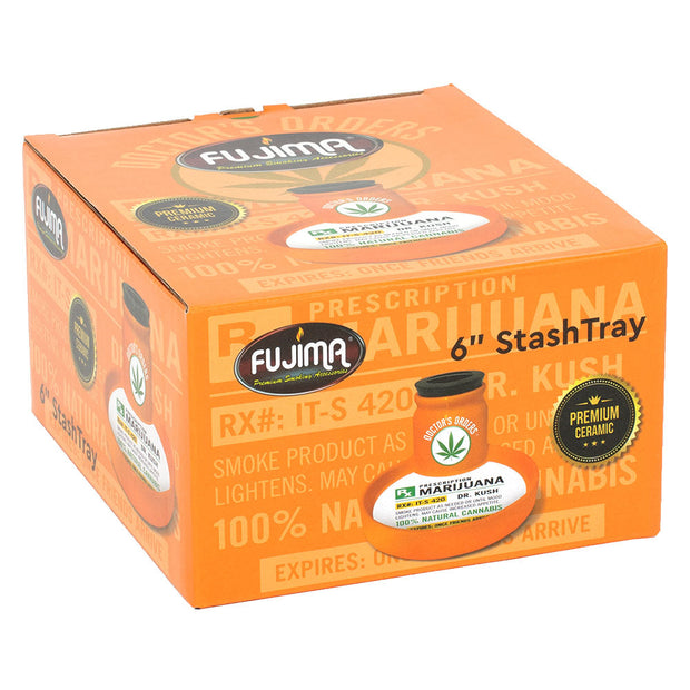 Fujima Ceramic 2 in 1 Airtight Stashtray - 5"x3" - Headshop.com