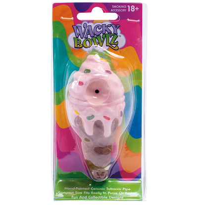 Wacky Bowlz Ice Cream Ceramic Hand Pipe | 4.5" - Headshop.com