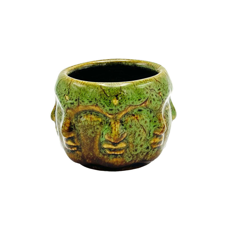 Buddha Faces Ceramic Shot Glass - 4oz - Headshop.com