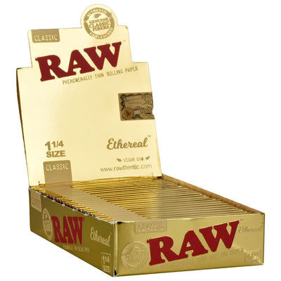 24CT DISPLAY - Raw Ethereal Rolling Papers - Classic / 50pc / 1 1/4" - Headshop.com