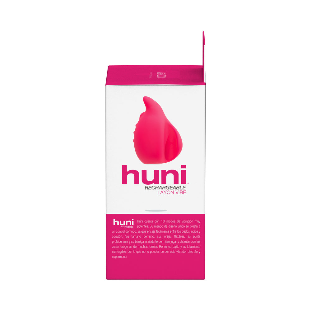 VeDO Huni Rechargeable Finger Vibe Tease Me Foxy Pink - Headshop.com