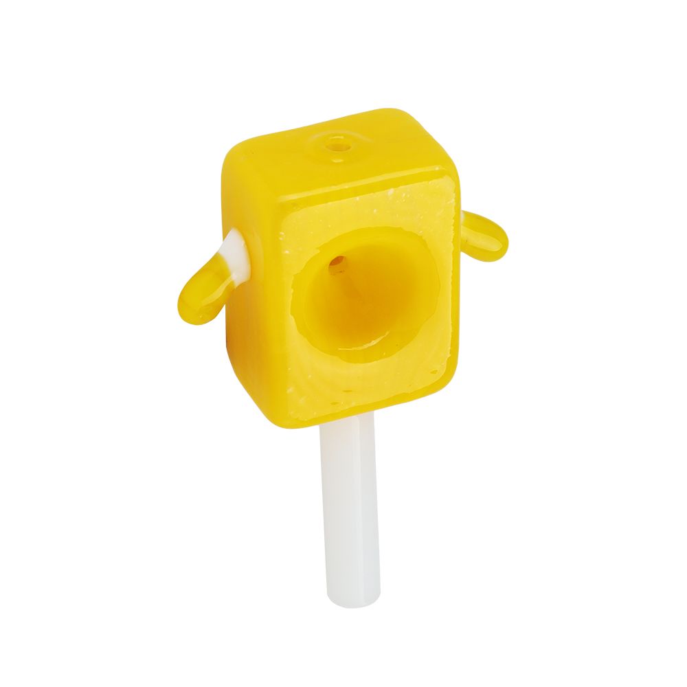 Sponge Bob Glass Hand Pipe - 3.25" - Headshop.com