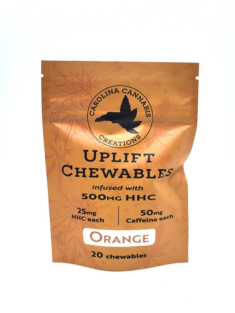 Uplift Chewables | HHC+Caffeine | Orange 20ct bag - Headshop.com