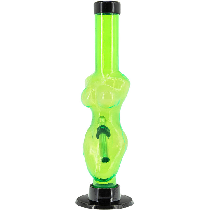 Acrylic Lady Contour Bong 8"  - Multiple Colors