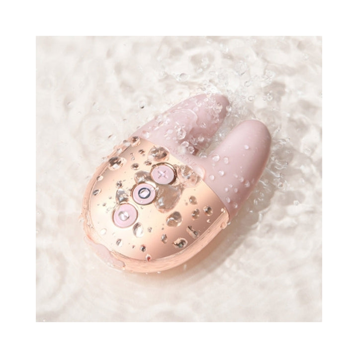 Le Wand Chrome Double Vibe Rechargeable Silicone Mini Vibrator Rose Gold - Headshop.com