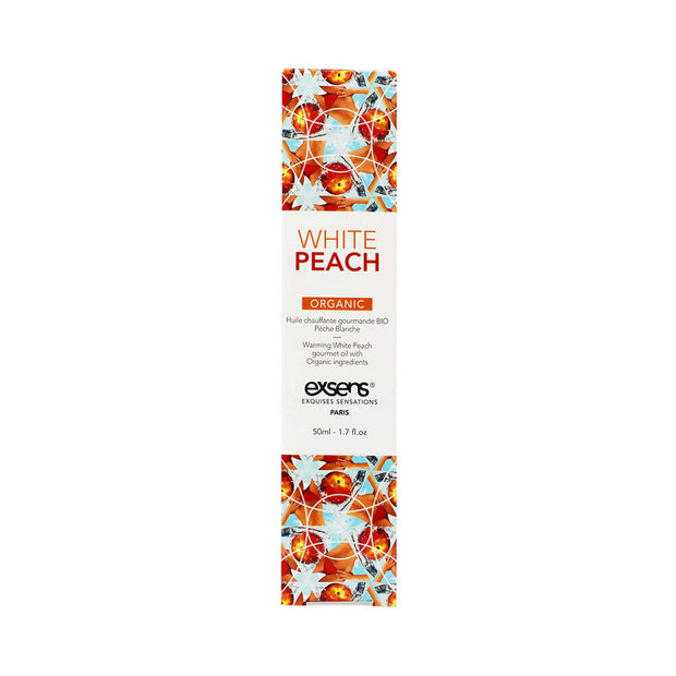 Exsens Warming Massage Oil White Peach 1.7 oz.