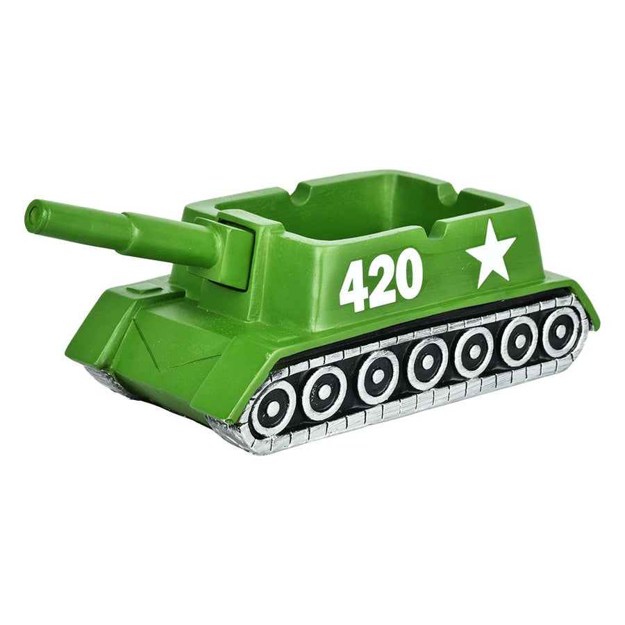 Tank Ceramic Ashtray - 4.25" x 3.25" - Headshop.com