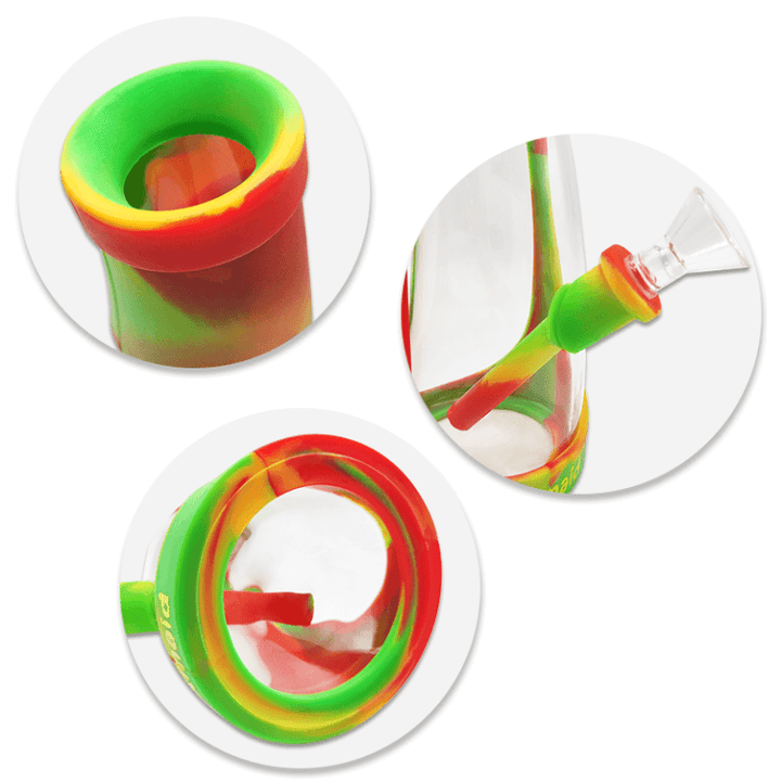 Waxmaid 8.5" Horn Silicone Glass Water Pipe - Headshop.com