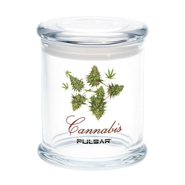 Pulsar Pop Top Glass Jar | Large | 4.5" x 3.9"