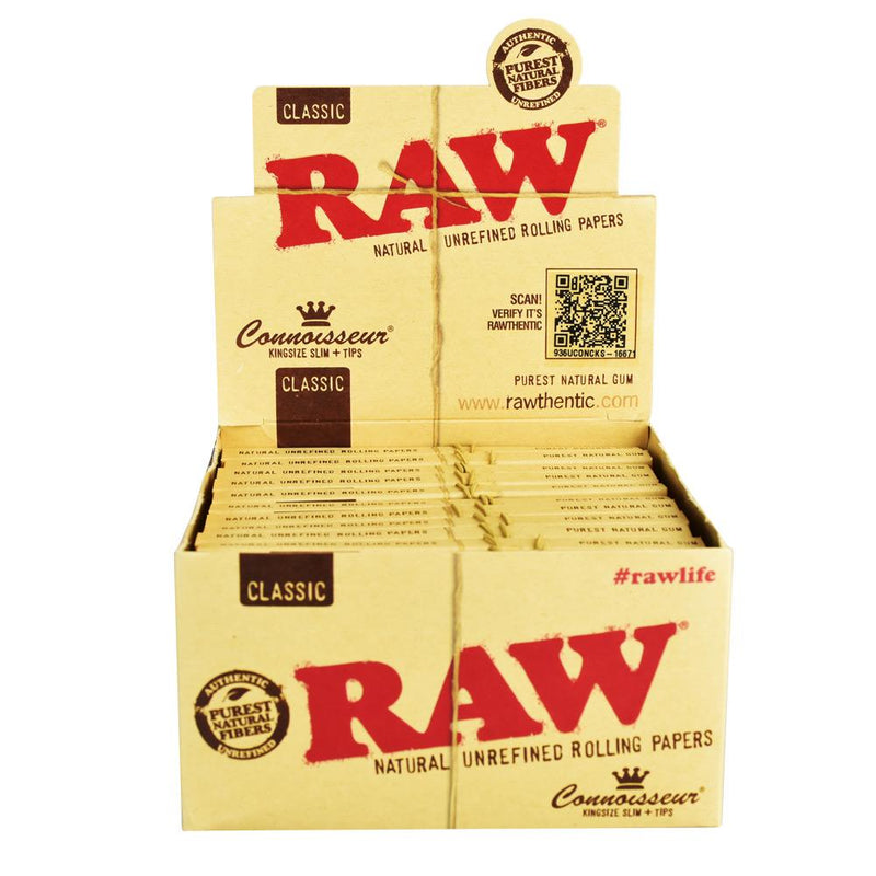 Raw Connoisseur Rolling Papers w/ Tips - Headshop.com