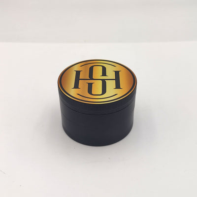 High Society - 4 PC 63mm Ceramic Teflon Coated Grinder - Gold - Headshop.com