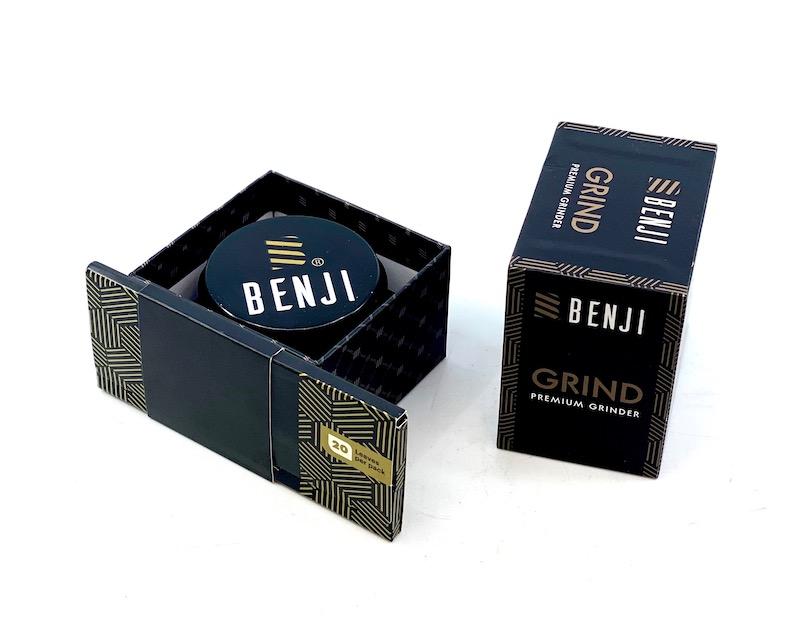 Benji GRIND - Aluminum Grinder + Booklet - Headshop.com