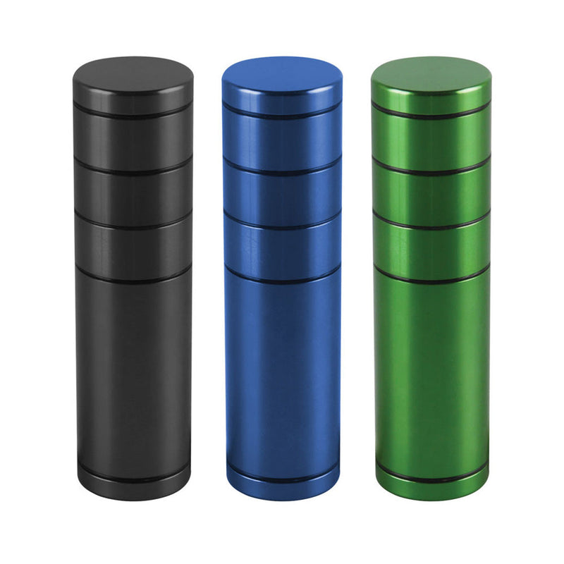 All-In-One Dugout/Grinder w Storage - 5" / Colors Vary - Headshop.com
