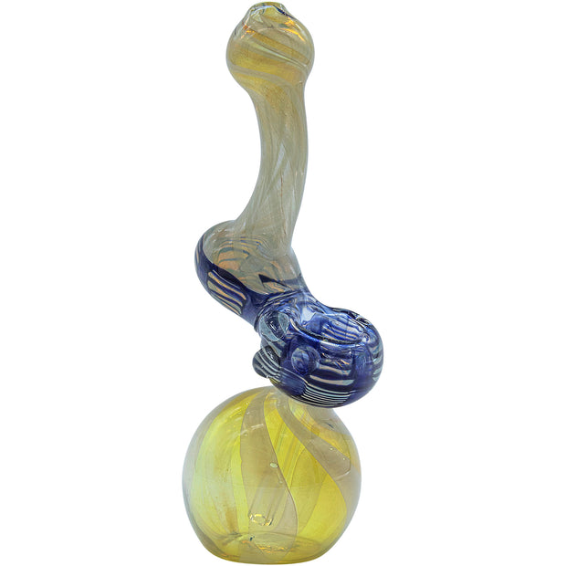 LA Pipes "Rake Bubb" Fumed Sherlock Bubbler Pipe (Various Colors) - Headshop.com
