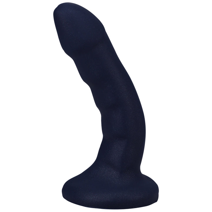 Tantus Curve 6.5 in. Dildo Medium-Firm Sapphire - Headshop.com