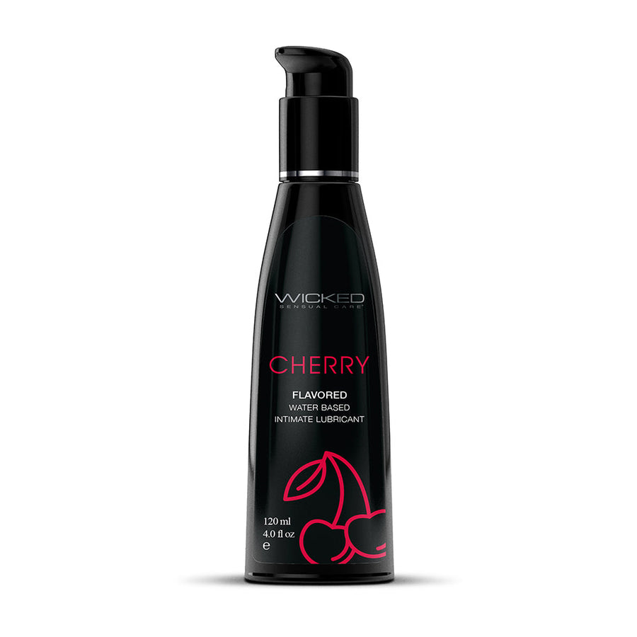 Wicked Aqua Cherry Water-Based Lubricant 4 oz. - Headshop.com