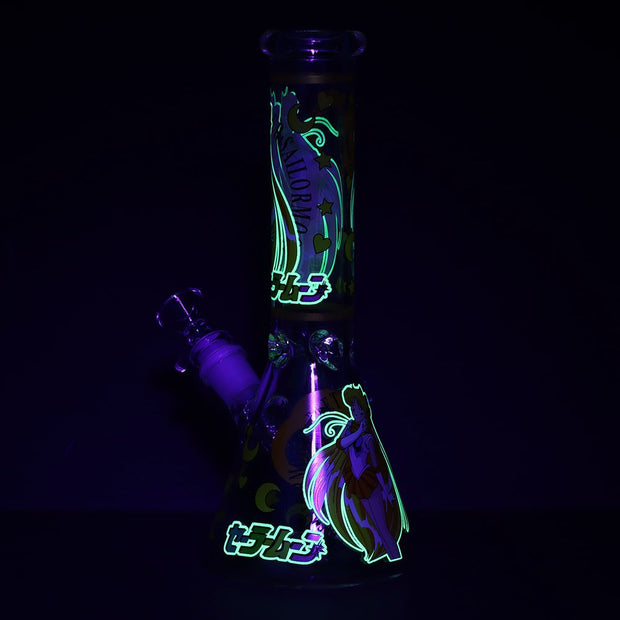 Sailor Venus Beaker Glass Water Pipe - 10" / 14mm F