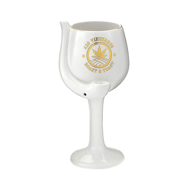 420 VINEYARDS - ROAST & TOAST CERAMIC WINE GLASS PIPE