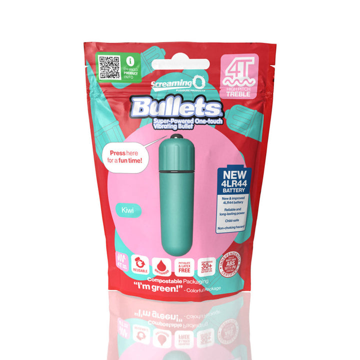 Screaming O 4T Bullet Vibrator Kiwi - Headshop.com