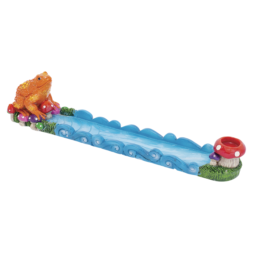 Fujima Trippin' Golden Frog Incense Burner - 11" - Headshop.com
