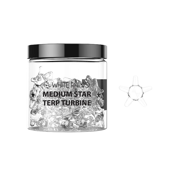 White Rhino Terp Turbine Stars | 25ct Jar - Headshop.com