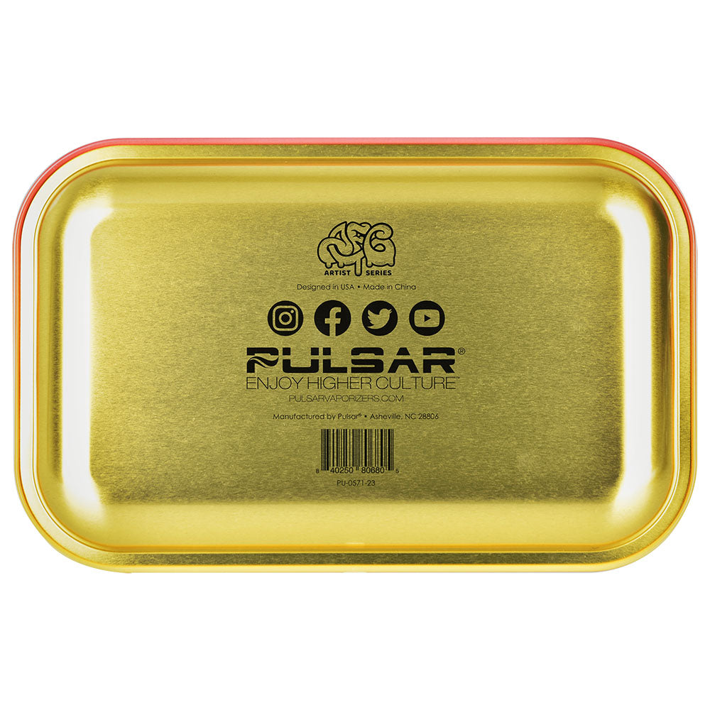 Pulsar Metal Rolling Tray - 11" x 7" / Smoke Em - Headshop.com