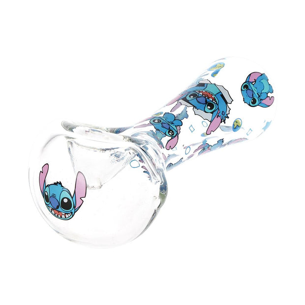 3CT BUNDLE - Little Blue Creature Glass Spoon Pipe - 4.5"