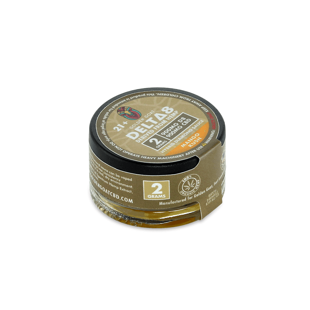 Delta 8 Diamond Sauce, 1800mg – Mango Kush – 2g - Headshop.com