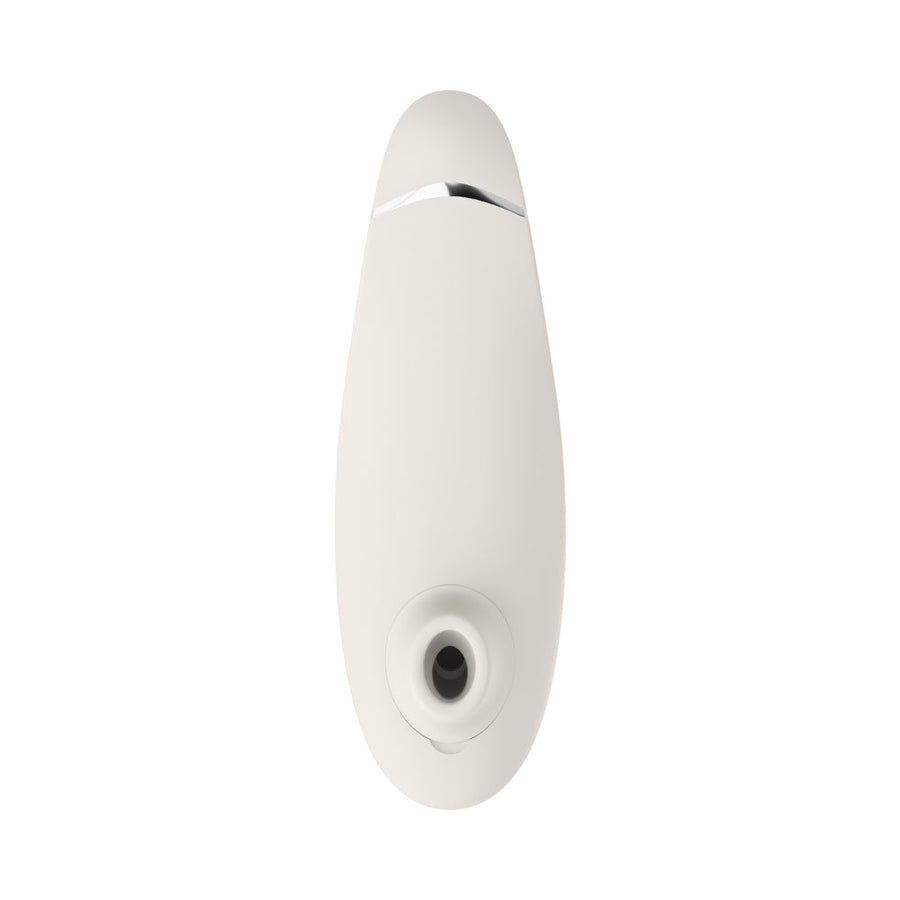 Womanizer Premium 2 Rechargeable Silicone Luxurious Pleasure Air Clitoral Stimulator Warm Gray - Headshop.com