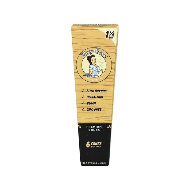 Blazy Susan Unbleached Pre-Rolled Cones | 21pc Display