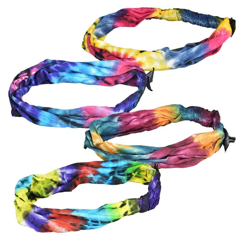 ThreadHeads Tie-Dye Cotton Headband - Colors Vary - 4PC BUNDLE - Headshop.com
