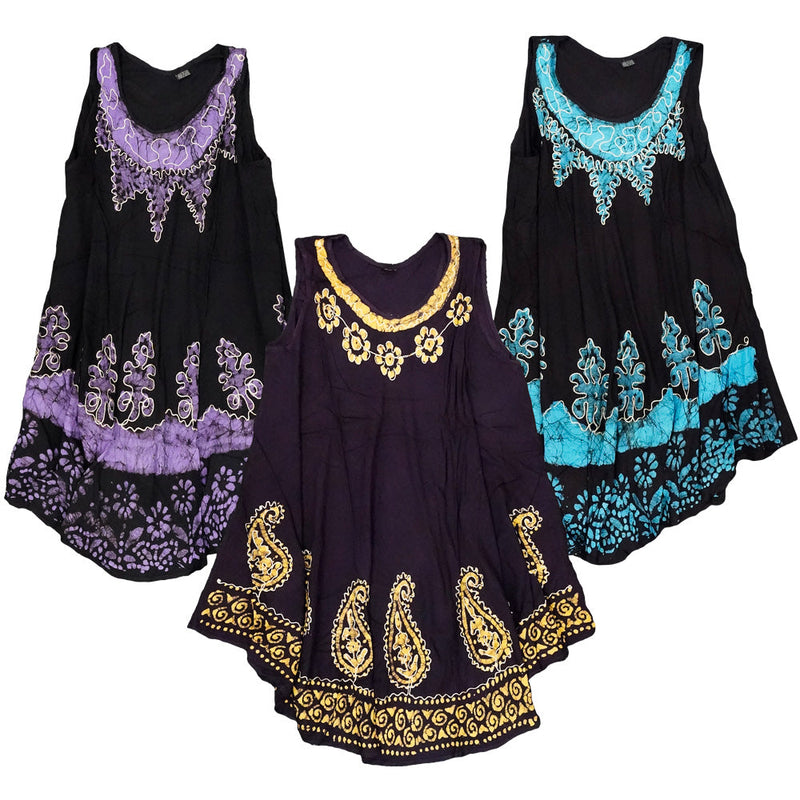 ThreadHeads Stitched Tie Dye Dress | Colors Vary - Headshop.com