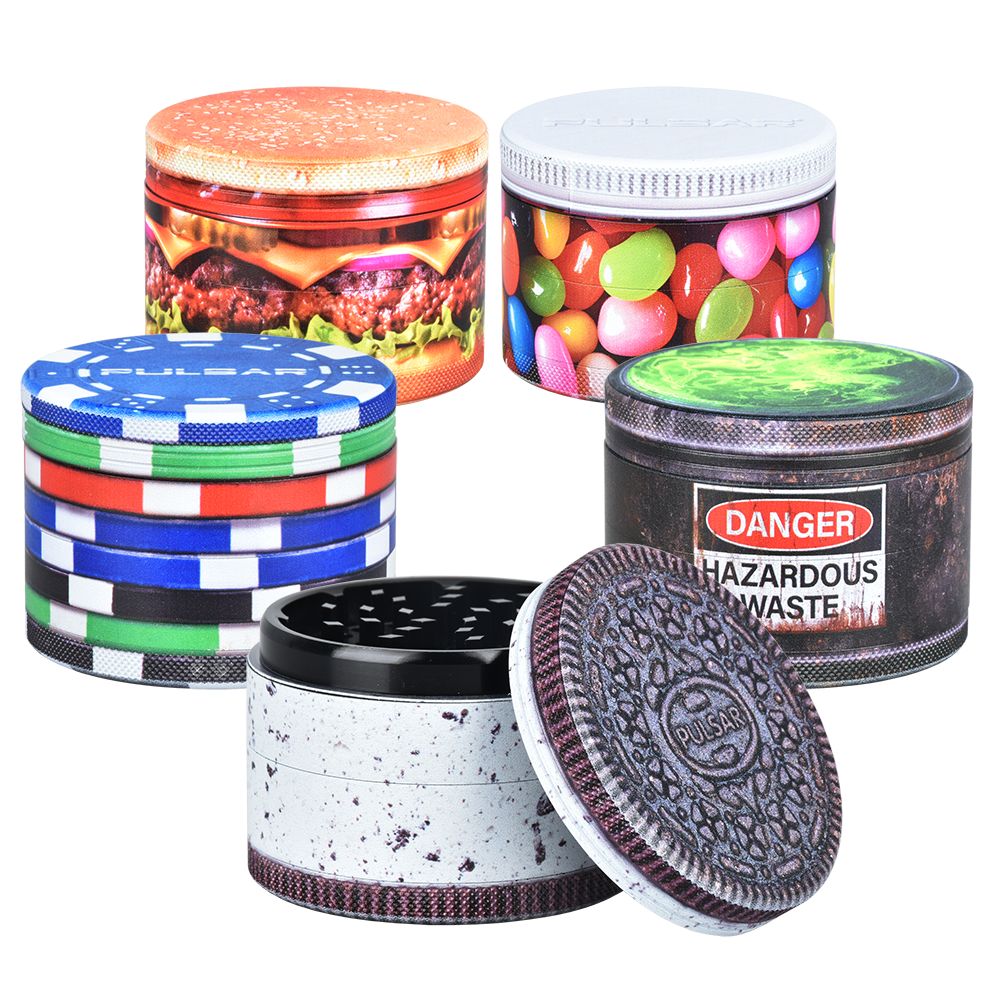 Pulsar OBJEX Design Series Aluminum Grinder | 4pc | 2.5" - Headshop.com