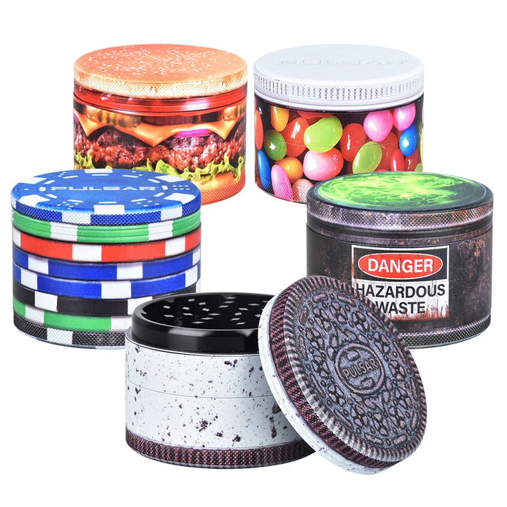 Pulsar OBJEX Design Series Aluminum Grinder | 4pc | 2.5" - Headshop.com