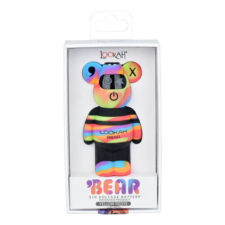 Lookah Tie Dye Bear Variable Voltage 510 Battery | 500mAh | 5pc Display - Headshop.com