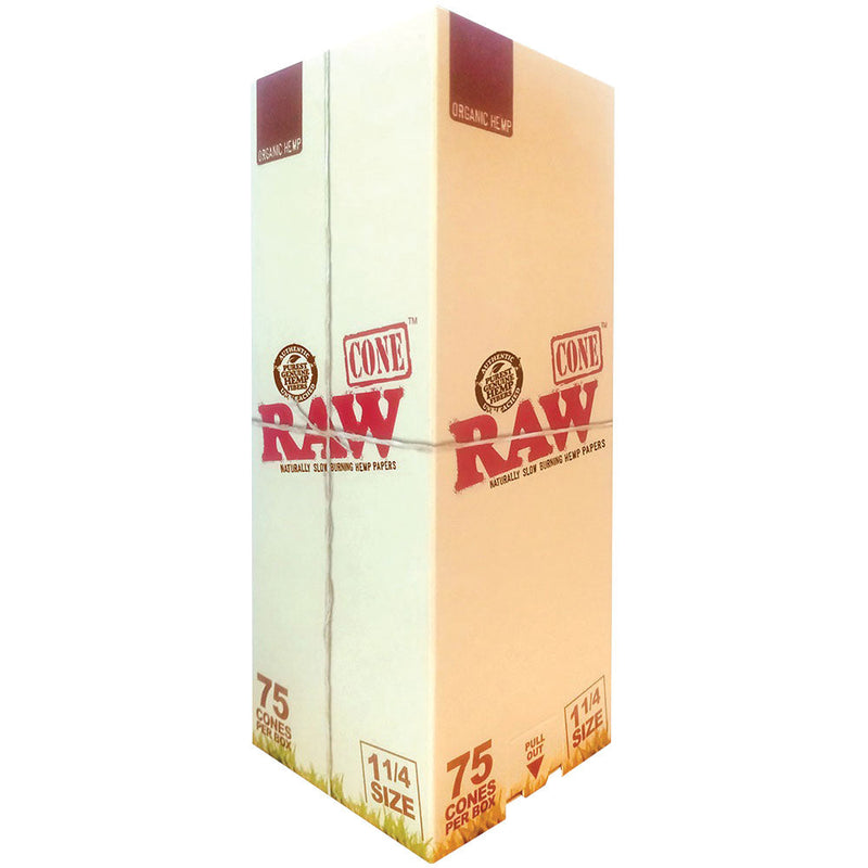 RAW Organic Hemp Pre-Rolled Cones | 75pc Box - Headshop.com