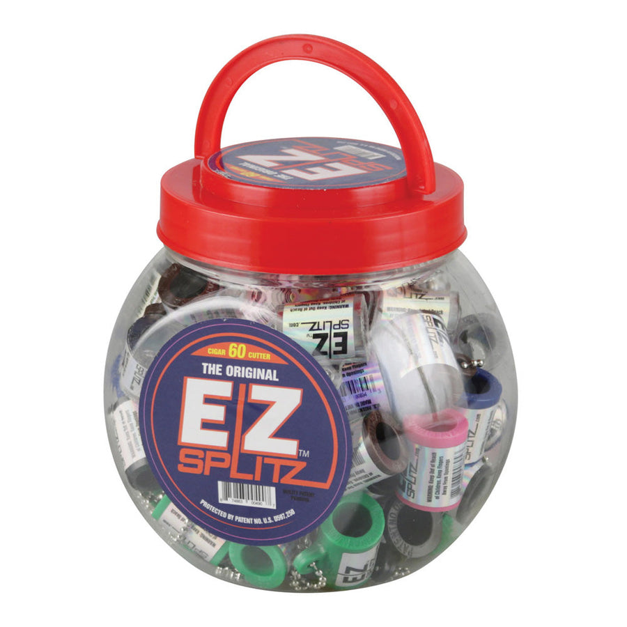 EZ Splitz Cigar Splitter Keychain - Small / Assorted Colors - 60PC DISPLAY - Headshop.com
