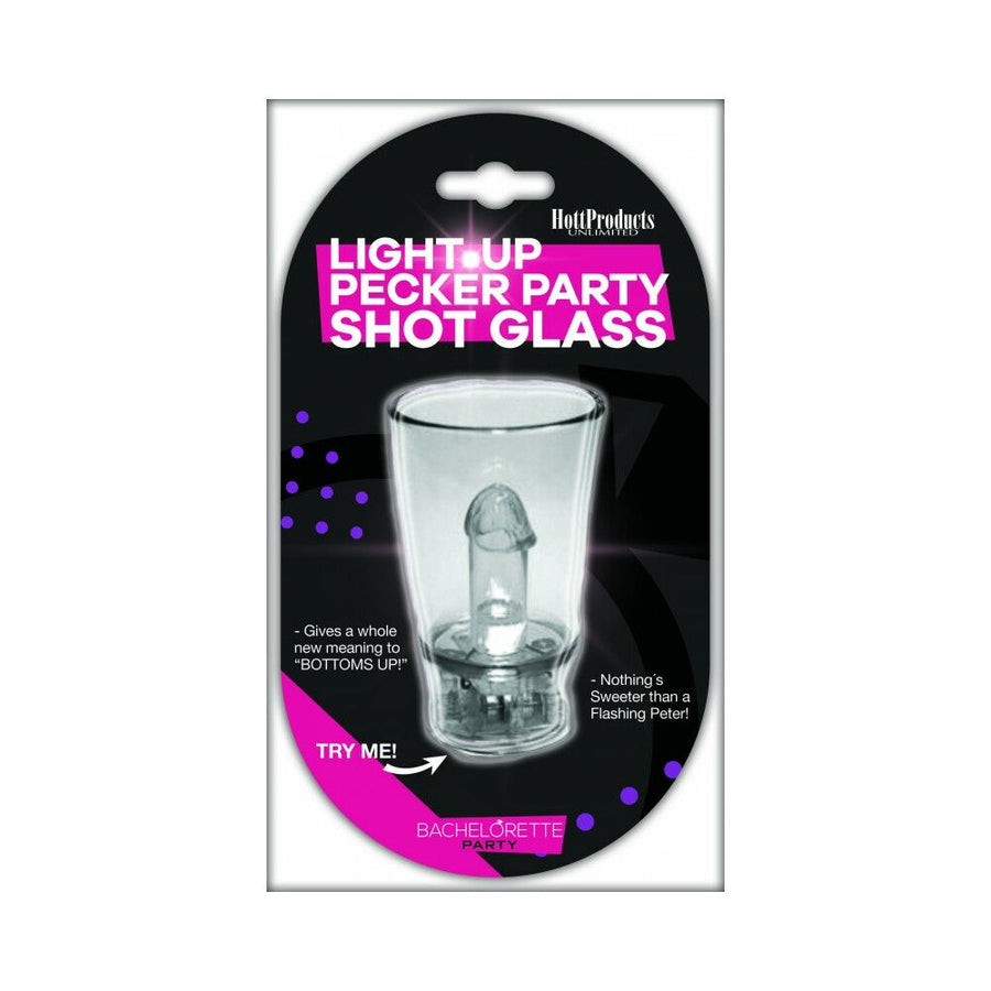 Light Up Pecker Party Shot Glass w/Convenient Hang-String - Headshop.com