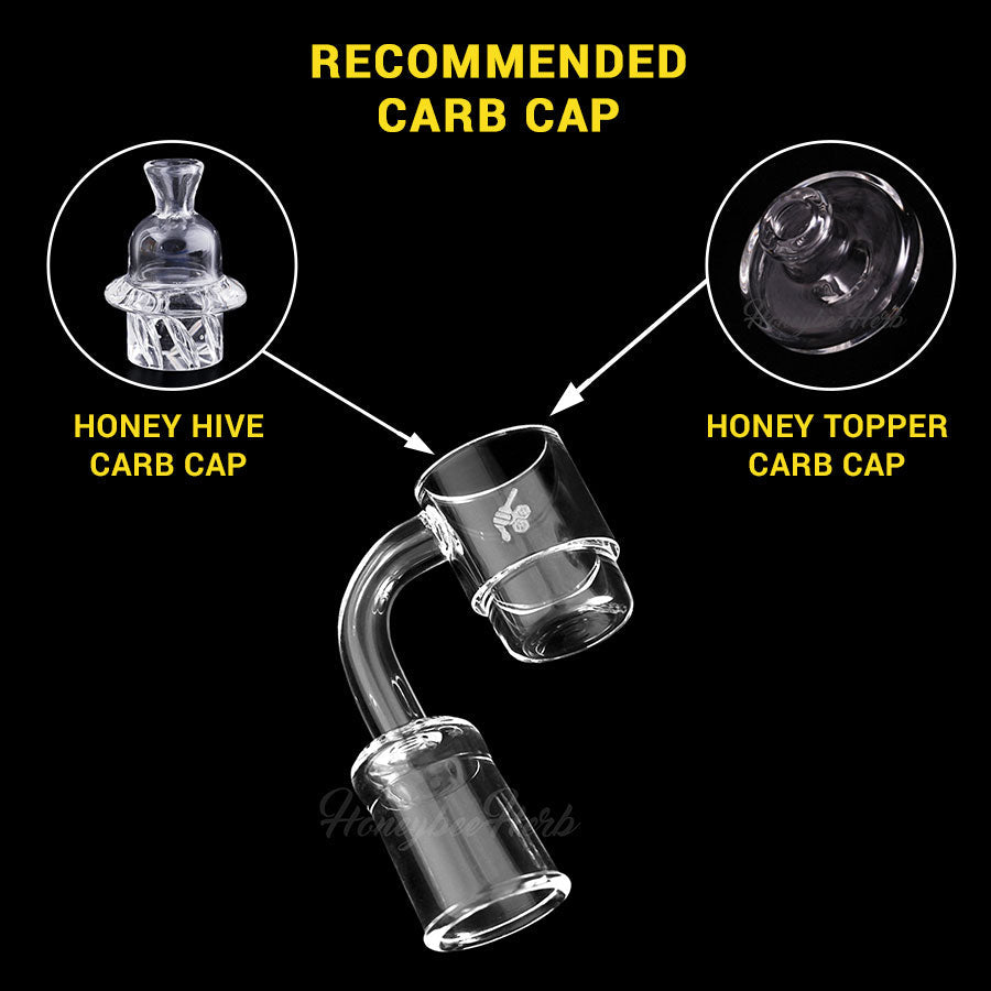 HONEY DISC DEEP DISH QUARTZ BANGER - 90° DEGREE | YL - Headshop.com
