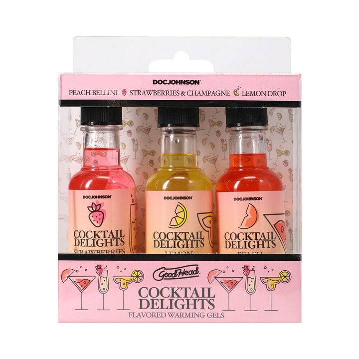 GoodHead Cocktail Delights Flavored Warming Gels 3-Pack