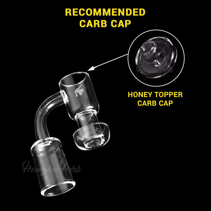 HONEYSUCKLE QUARTZ BANGER - 90° DEGREE | YL - Headshop.com