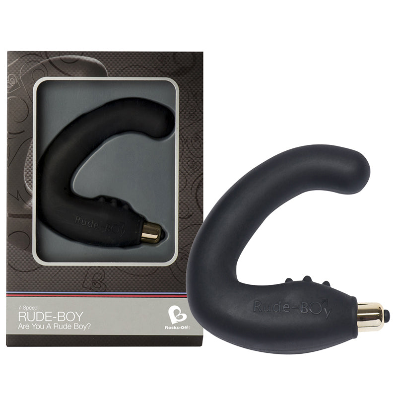 Rocks Off Rude Boy Prostate Massager (Black) - Headshop.com