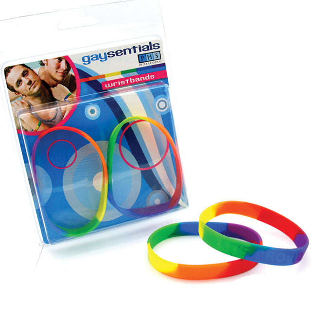 Gaysentials Rainbow Silicone Bracelet Set - Headshop.com