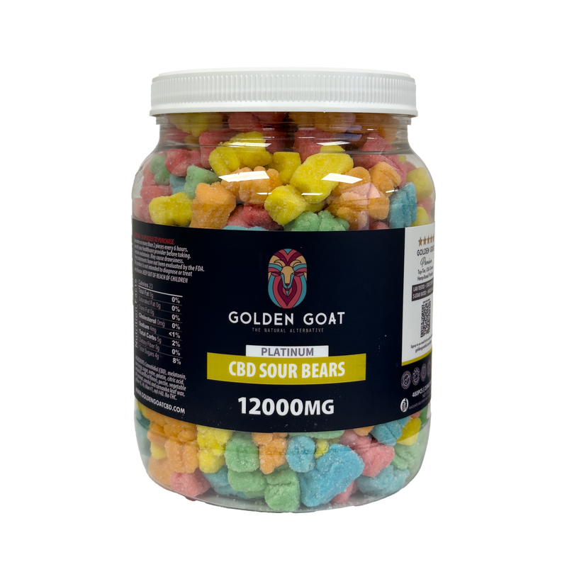 CBD Platinum Gummies - Sour Bears 12000MG